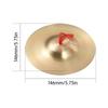 1 Pair 5.8in Mini Small Brass Hand Cymbals Gong Band Rhythm Beats Percussion Copper Musical Instrument for Opera and