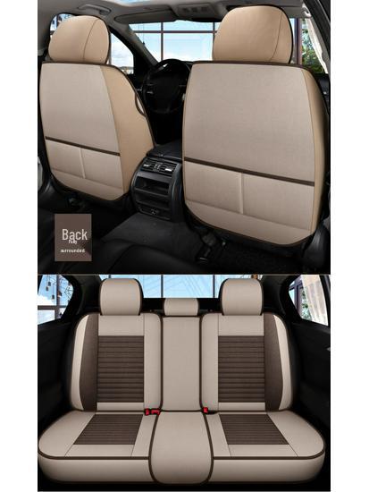 Thickened Linen Car Seat Cushion Cover for Summer