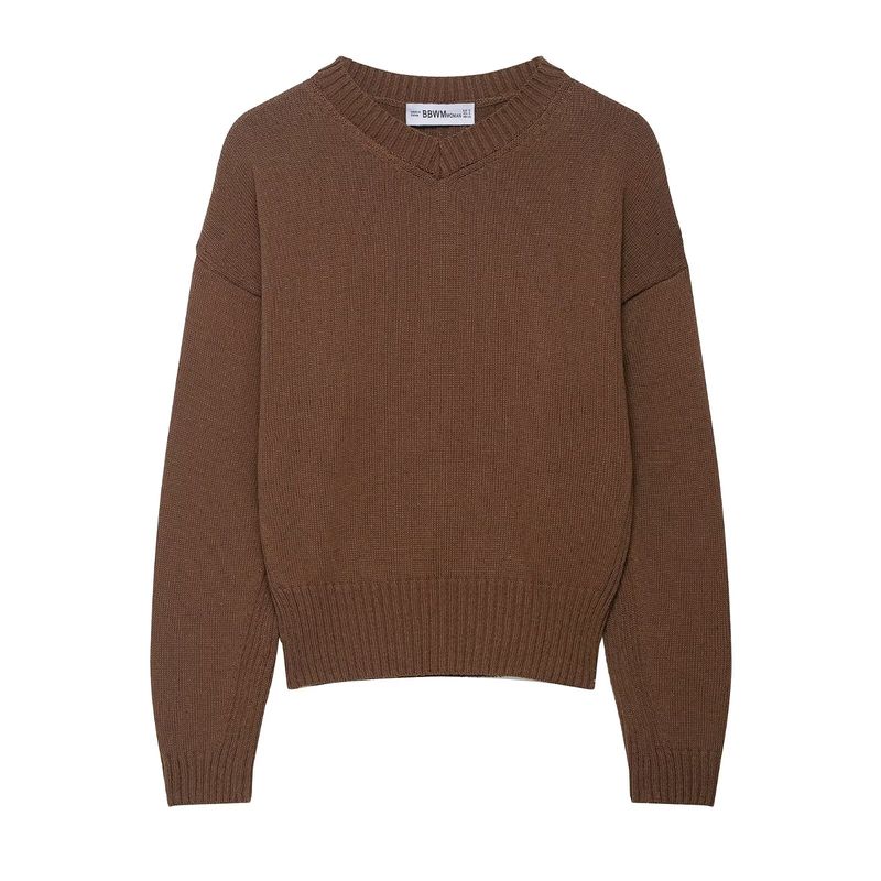 Araltay New Arrival Fashion Style Women's Clothing Fashion All-Match Pure Color V-neck Sweater Tops 6771140700