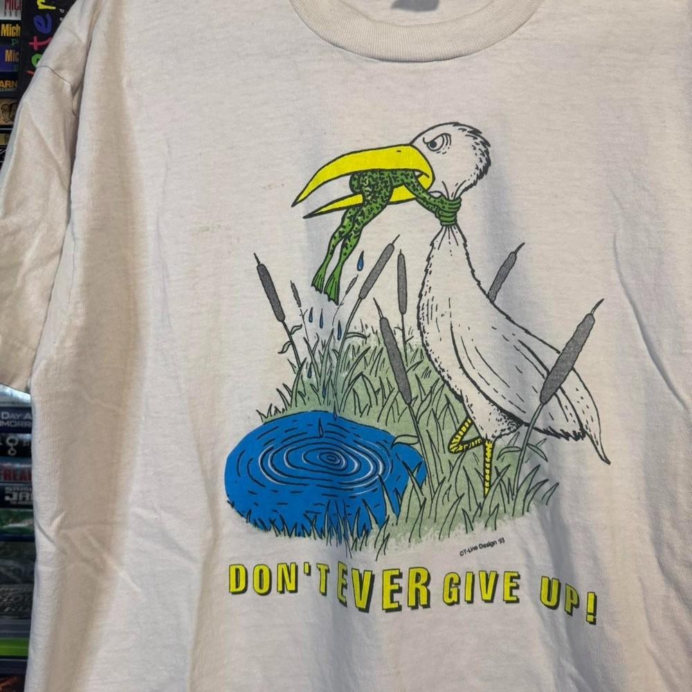 Vintage Raintimes Don’t ever give up Shirt Unisex Concert S to 5XL Unisex T-Shirt XL