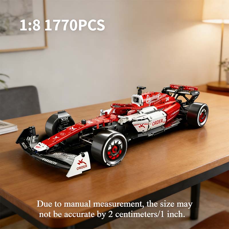 1:8 Super Racing Car Moc Construction Blocks 1770Pcs Collectible Assembly Blocks Kit Educational Plaything Present For Kids Adults