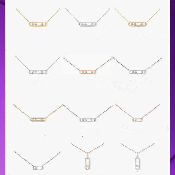 Colier Elegant Mei Family Aur Roz: Pandantiv Geometric Mic cu Trei Diamante Complete pentru Femei