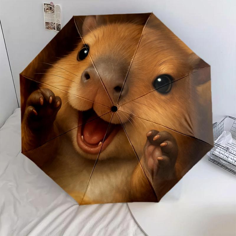 

1 шт. Автоматична складана парасолька - Мультяшний візерунок, Портативна та складана конструкція з 8 спицями, Різдвяні подарунки на День народження