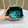 High Society Evening Party Bag - Fashionable Diamond-studded Handbag, Chain Strap Handbag, Crossbody Bag, Women's Bag