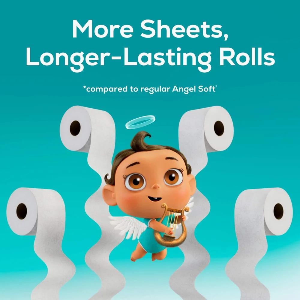 Ultra 2-Ply Toilet Paper 12 Mega Rolls 320 Sheets Soft Strong Septic Safe Perforated Unscented Bathroom Essential Bulk Supply