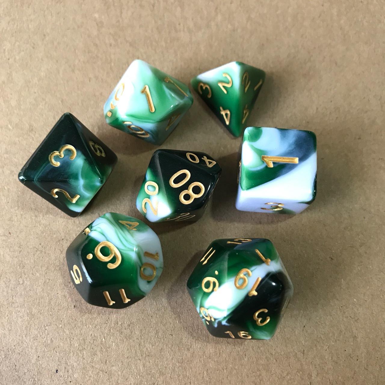 

7Pcs/Lot Resin Multifaceted Dice D&D D4 D6 D8 D10 D% D12 D20 Polyhedral TRPG Games Настільна гра Dice 326