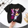 K-pop Demon Hunter Cartoon T-shirt, Summer Polyester T-shirt, Saja Children's Set, Gift, Baby and Children's Clothing for Summer