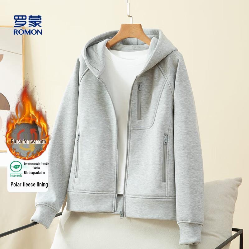 Romons Women's Fleece-Lined Hooded Air Layer Jacket