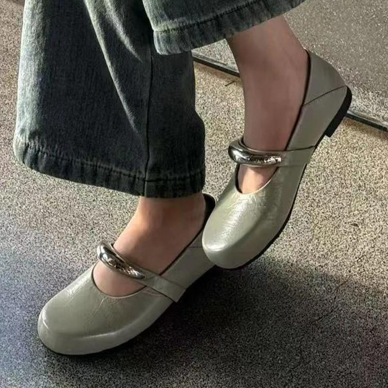 Fashion Fashion Flats Women Shoes Shallow Spring Loafers Shoes 2025 New Trend Cozy Sandals Walking Dress Casual Party Mujer Zapatillas