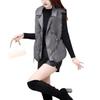 New fur, foreign style vest temperament Muse fan short coat, thin outer vest, spring and autumn top women
