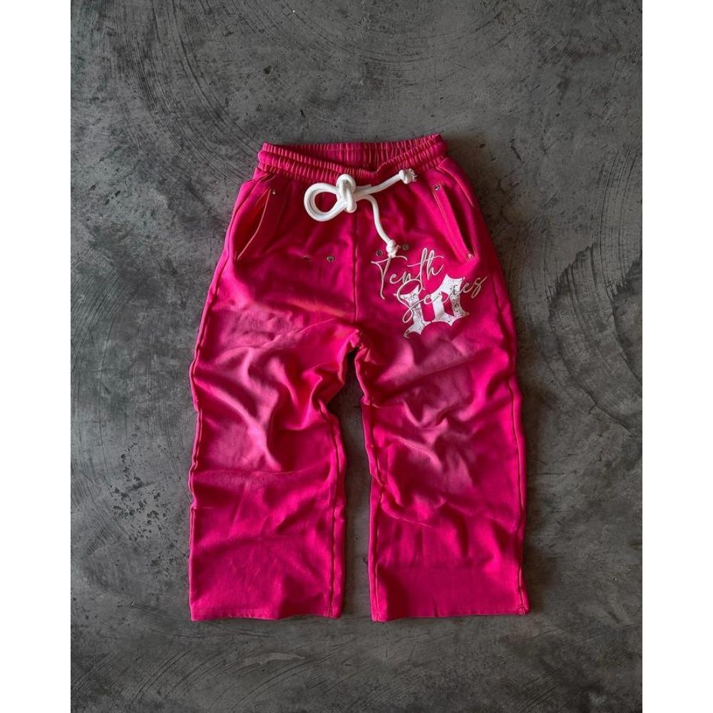 Y2K New Streetwear Sweatpants Men Women Joggers Harajuku Hip Hop Letter Graphic Embroidery Oversized Pants Goth Casual Trousers