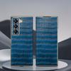 For Samsung Z Fold 7 Phone Case Magnetic Flip Cover Crocodile Pattern Protective Case Compatible with Samsung Z Fold 6 5 4