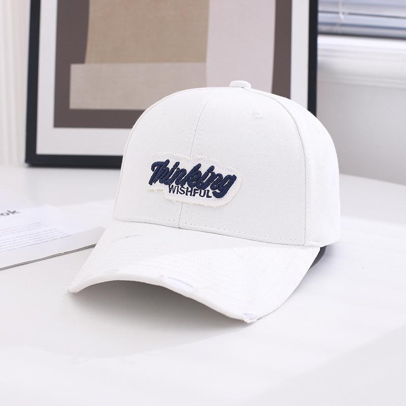 Baseball Cap Spring And Autumn Women'S Hard Top Fashion Men'S Cap Versatile Casual Embroidery Hat Shade Summer