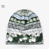 Unisex Paisley Cotton Cuffed Beanie: Spring/Summer Double Layer Stretch for Trendy Street Dance Fashion