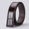 Alligator Leather Belt Does Not Take The Lead, Smooth Buckle Belt Body Does Not Buckle, Headless Men'S Belt Strip, High-End Leather