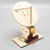 Wooden Electric Radar Detector Model Kids Science Toy Technology Physics Bricks Kit Learning Educational Toys for Children