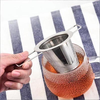 Infuzor de ceai din plasă de oțel inoxidabil cu capac Strecurătoare reutilizabilă pentru cești Filtru pentru frunze de ceai vrac, condimente pentru ceainice, căni, cești pentru infuzare ceai, cafea