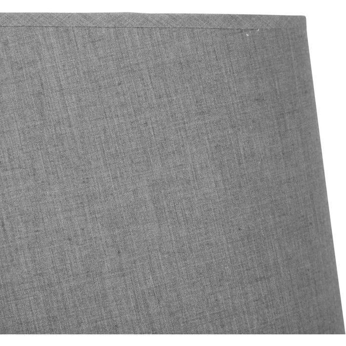 Abat-jour - Ovale - Gris clair - Pour lampe - Base 31 cm - Culot E27 avec réducteur