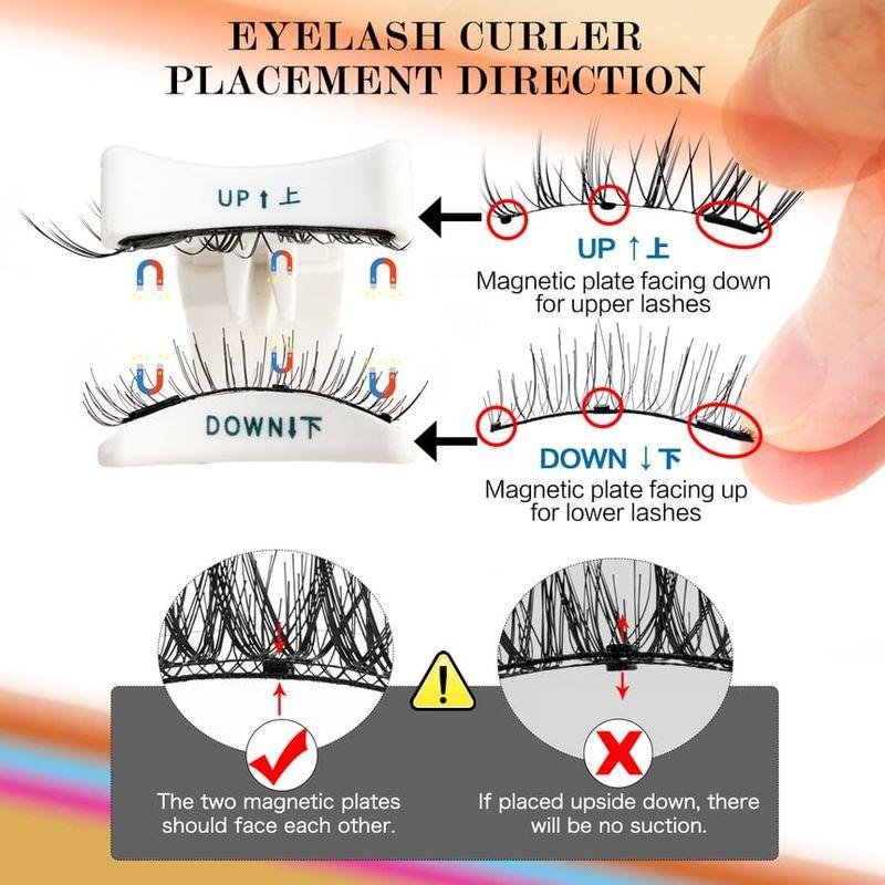 Lashie - geschwungen, magnetisch, klebefrei, Multipack, künstliche Wimpern