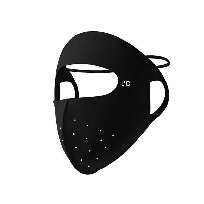 

Sunscreen Mask Traceless Women Facekini Ice Silk Anti-Ultraviolet Summer Breathable Thin Cover Whole Face Uv Protection Mask чорний