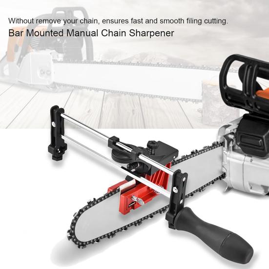 Chain Saw Sharpener Precise Smooth Filing Metal Mounted Sharpening File Tool for Woodworking