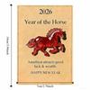 Creative Acrylic Year of The Horse Postcard Festive Blessing Lucky Horse Year Card Gifts Greeting Card Decoration