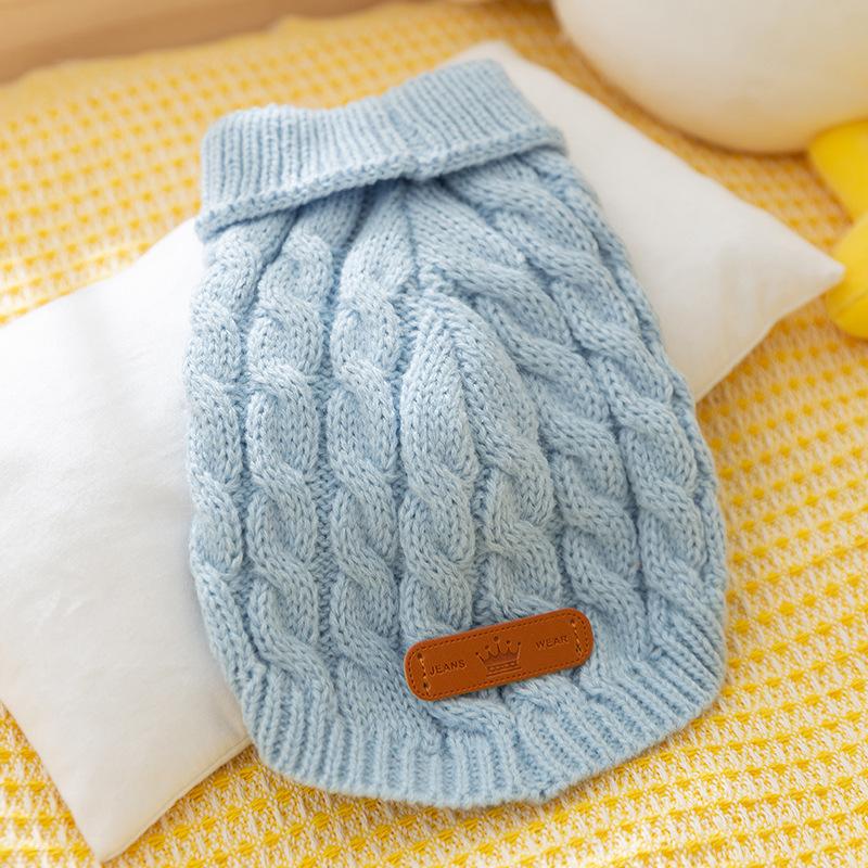 Jesień i Zima Ciepły Kot Słodki Dzianinowy Plecak Sweter dla Bezwłosego Kota Pies Teddy niż Niedźwiedź Odzież Ubrania dla Zwierząt