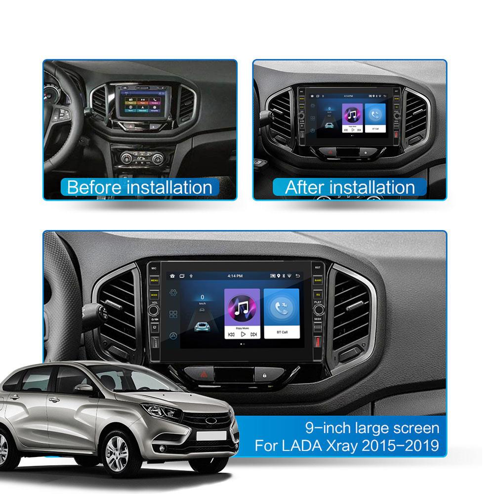 8 Inch 2 Din Android Car Stereo Radio For LADA Xray 2015-2019 With Button Knob GPS Navigation Carplay Multimedia Video Player 2+32GB