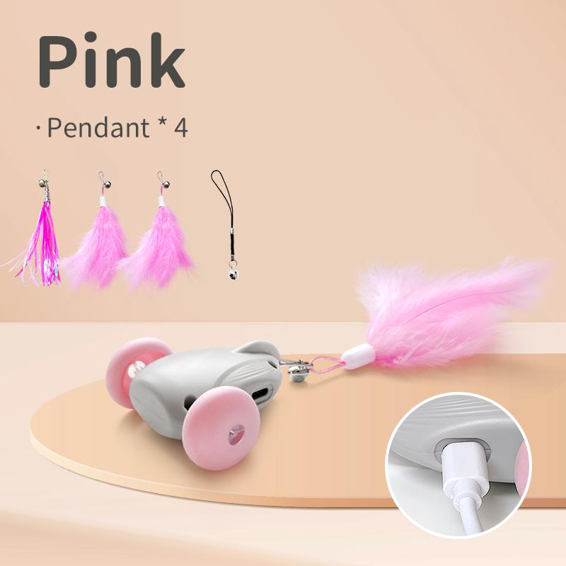 

Пульт дистанційного керування Smart Cat Toy Automatic Rolling Pet Toys Cat Stick Teaser USB Rechargeable for Cats/Kitten Small Dogs Funny Toy Pet Товари для тварин