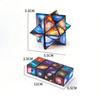 Starry Sky Themed Transforming Cube, Multi-Shape Puzzle Stress Relief Toy, Creative Transforming Board, Starry Texture Transforming Cube