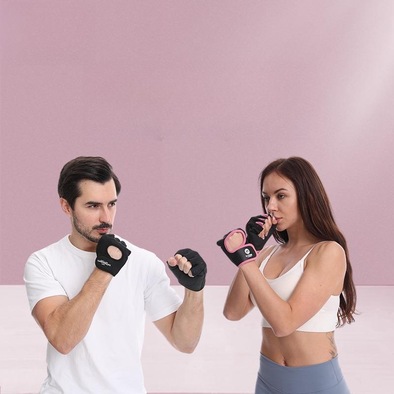 Pánské a dámské fitness rukavice s polovičními prsty Protiskluzové Prodyšné Cyklistické rukavice Ochrana dlaně pro vzpírání Sportovní rukavice