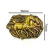 Doppelpferd Retro Metall Gürtelschnalle Westliche Cowboy Seil Schnalle Zubehör Unisex Glatte Schnalle