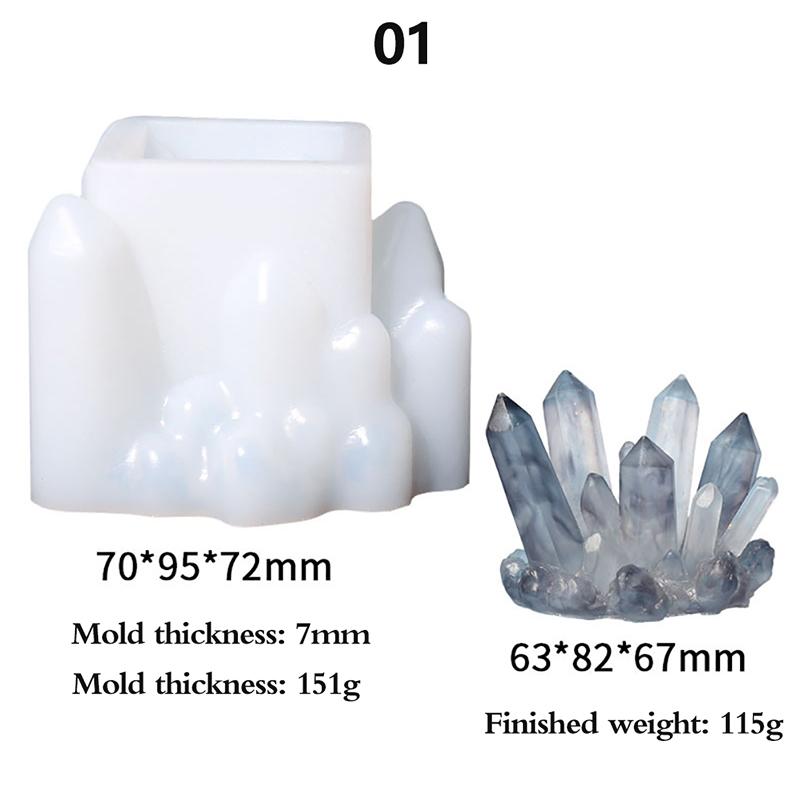 

Кластерная форма «сделай сам», эпоксидная смола, украшение, рокарий, сосулька, свеча, силикон 70*95*72mm