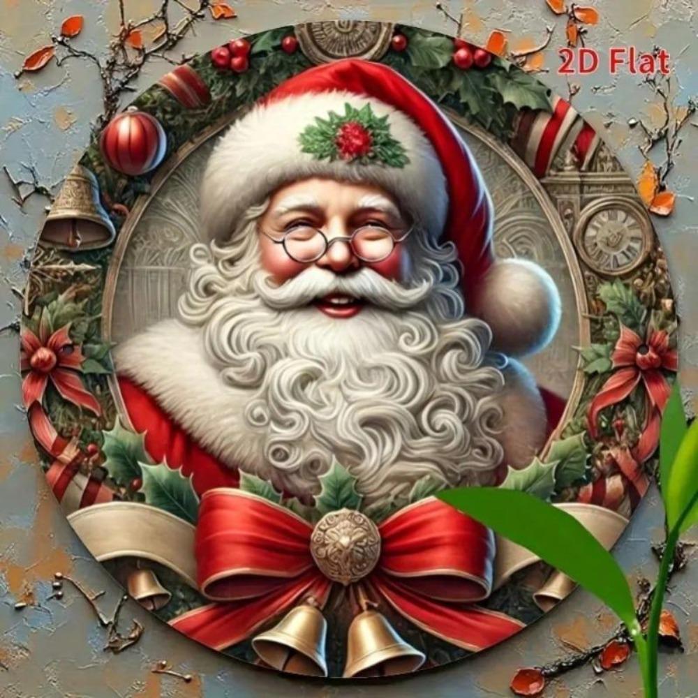 2D Round Metal Wall Art Home Decor Kitchen Garden Christmas Gift Room Decoration