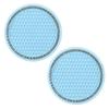 Car 2Pcs Black  Auto Cup Holder Anti Slip Insert Coasters Pads Interior Accessories Universal Fits Perfectly For Most Cups