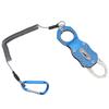 Mini Fishing Grip Aluminum Alloy Portable Fish Control Clamp with Anti‑Lost Rope(Charm Blue )