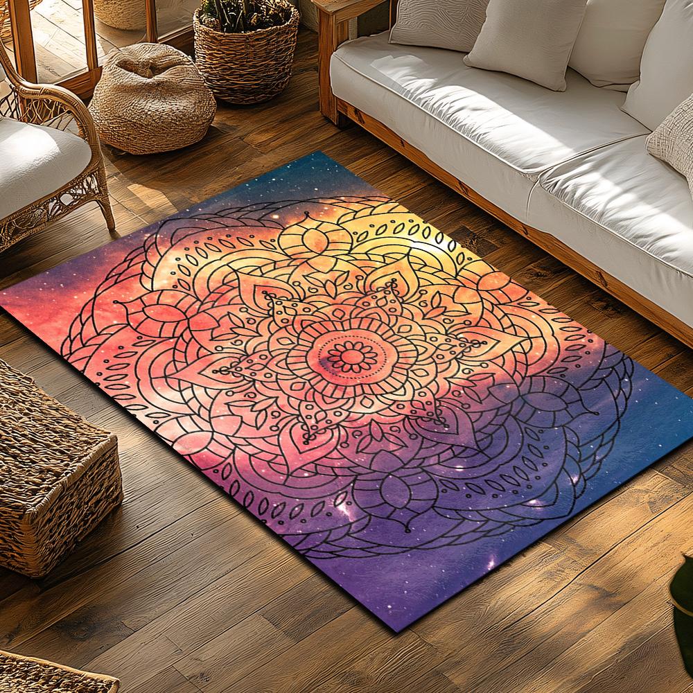 Galaxy Carpet Non-Slip Doormat Washable Floor Mat Home Decor Living Room Rug Abstract Space Art Entrance Mats Modern Design