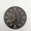 Black and White Seven-Star Array Wooden Energy Plate - Meditation and Home Decor