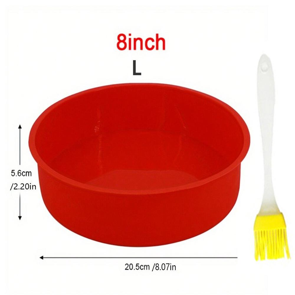 Kulatá silikonová forma na dort Pečicí forma Kulatý plech na pečení Kuchyňské silikonové nepřilnavé pečicí formy Opakovaně použitelné formy na dort Pečicí nástroje