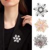 Snowflake Brooch Full Diamond Multifunctional Jewelry for Suits Coats Bags Exquisite Sparkling