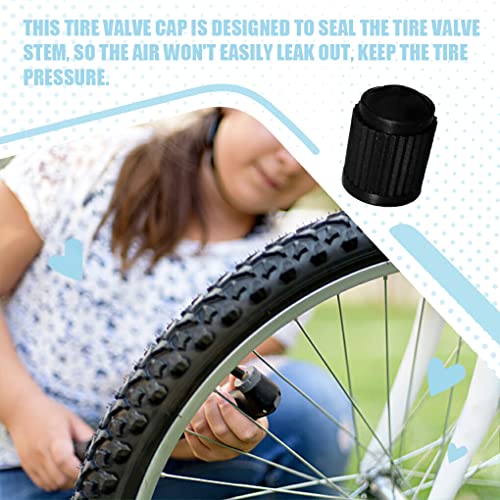 Yiooskl 4pcs Portable Universal Plastic Tire Valve Stem Caps Decorative Caps Bicycle Bike Replacement Parts Accessories
