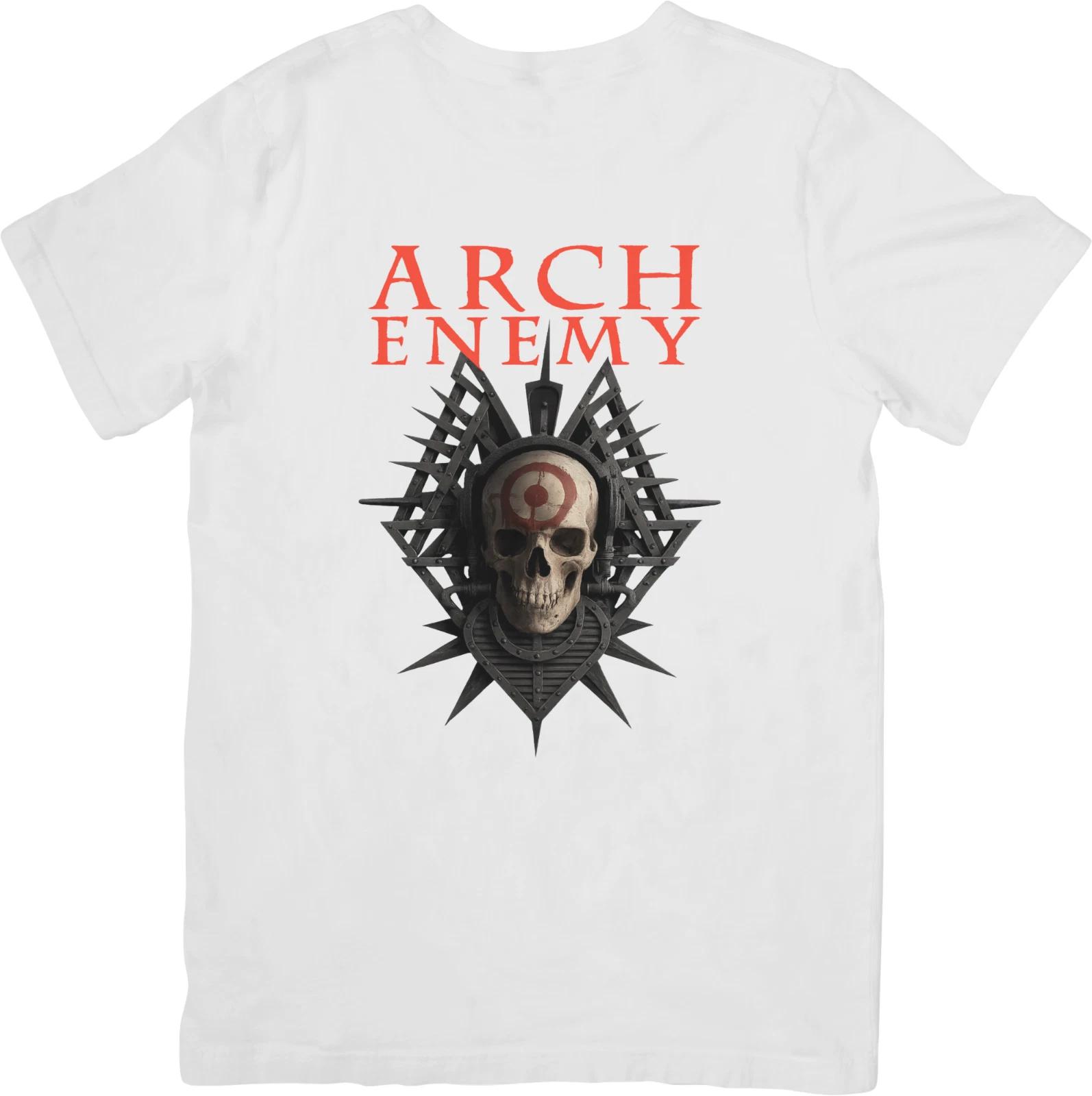 

Arch Enemy Хеви-метал Музыка Подходит для мужчин и женщин Качественная хлопковая футболка Белая. S