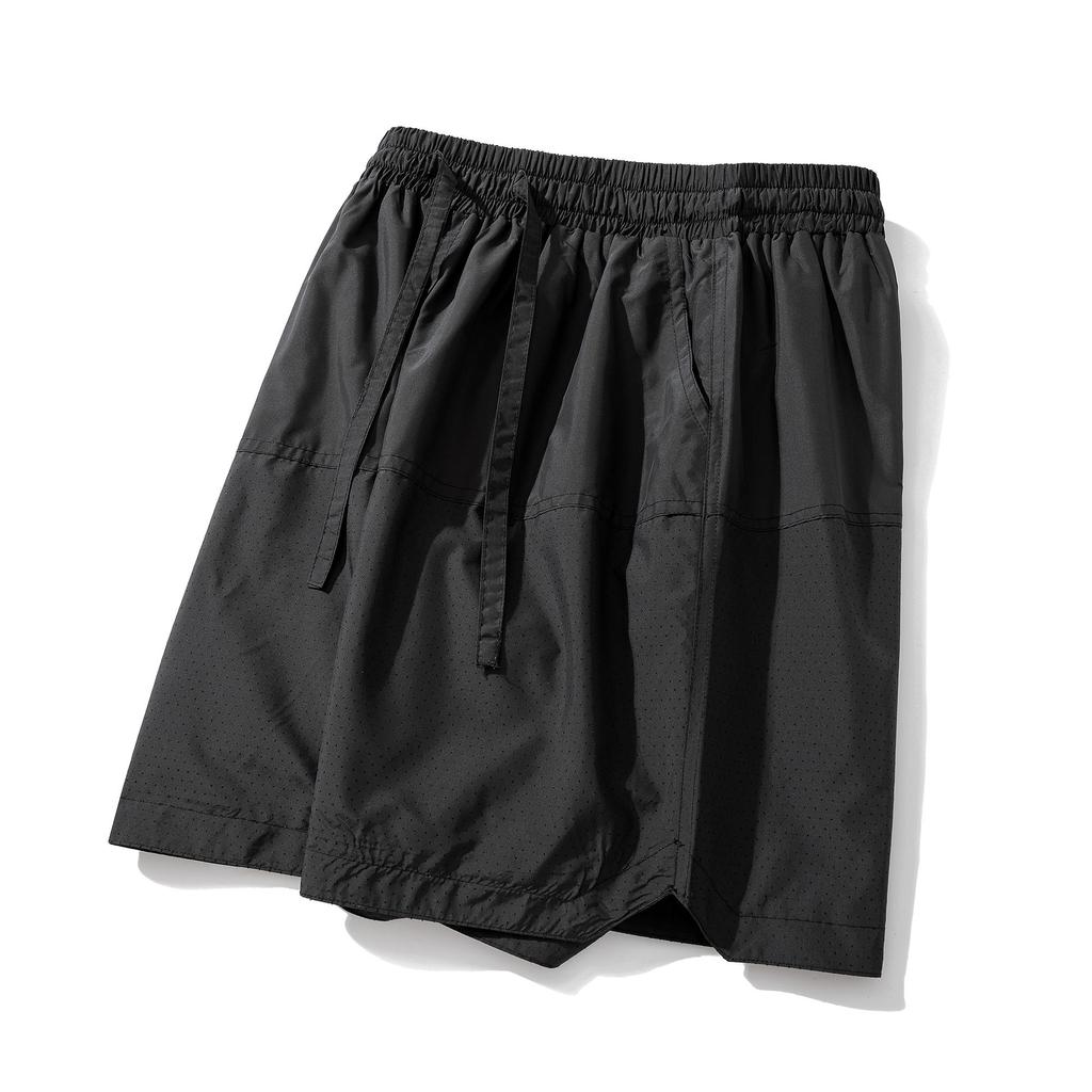 Pánské prodyšné rychleschnoucí šortky – Šortky s elastickým pasem a stahovací šňůrkou, s kapsami, pro letní sporty a streetwear