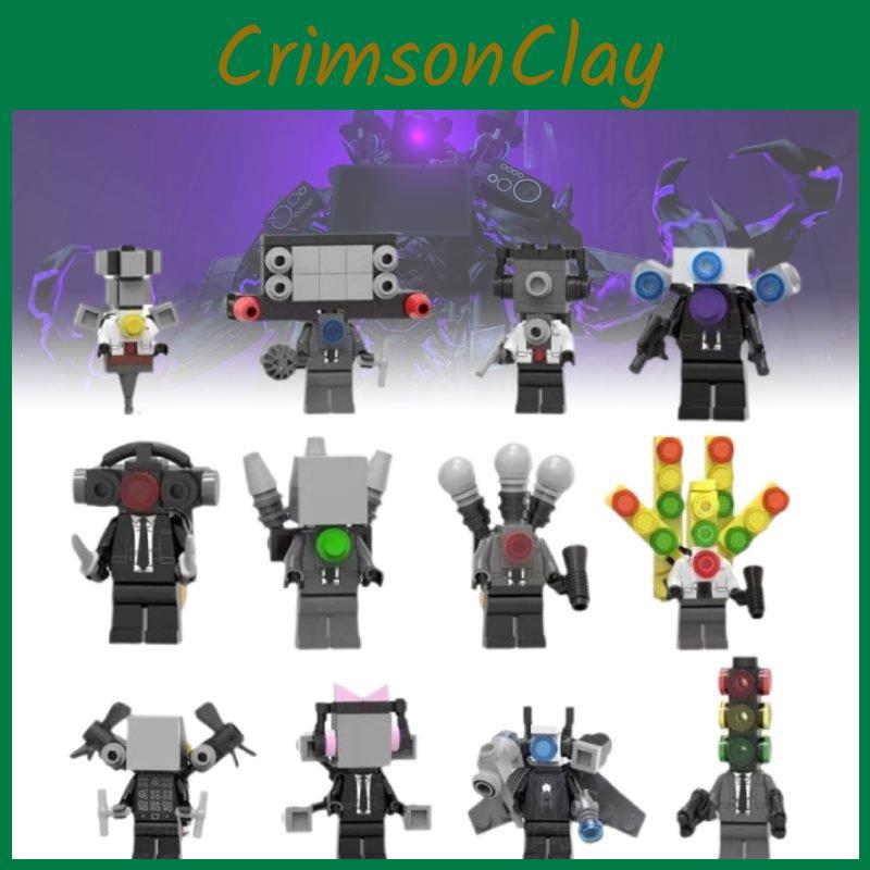 6 Stück Toilette Skibidi Charakter Zusammenbau Bausteine Spielzeug Geschenk Kinder