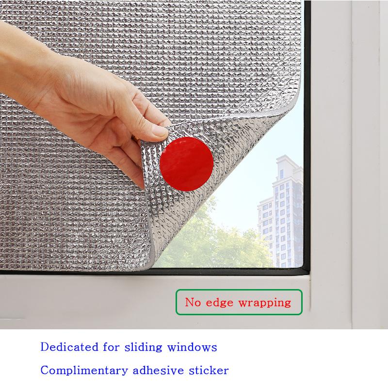 Dedicated For Sliding Windows Glass Aluminum Foil Sun Shade Film Protector Pad Office Sunshine Room Insulation Heat Preservation