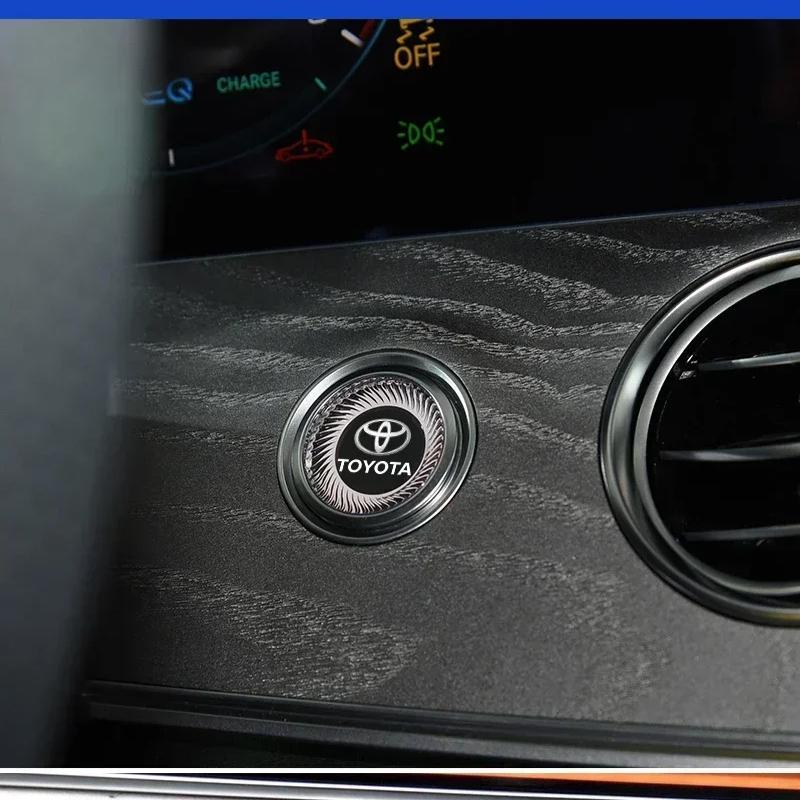 New Car Interior Sticker Central Control Decals Emblem Badge for Toyota TRD Logo Corolla Chr Avensis Yaris Camry Racing