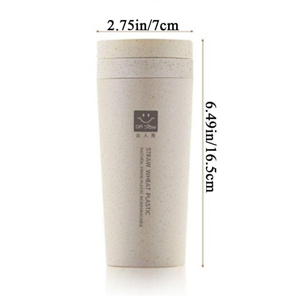 With Lid Double-Layer Environmental Thermos Bottle Travel Mug Tea Water Bottle Thermal Mug