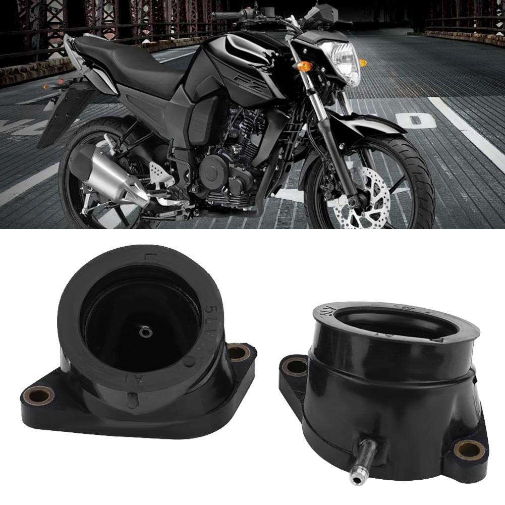 fzs1000 Intake Manifold-Qiilu 4pcs Motorcycle Cab Carburetor Intake Manifold Boot Joint for Yamaha FZS1000 FZ-1 FAZER