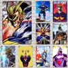 Academia All Might Decor Poster Vintage Tin Sign Metal Sign Decorative Plaque for Pub Bar Man Cave Club Wall Decoration