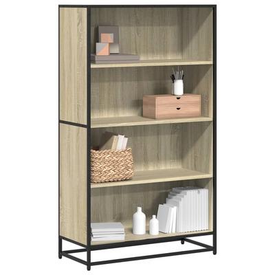 Shelf, Sonoma Oak, 80.5X35X139 Cm, Wood-Based Material
